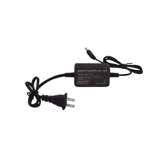 Adaptador 5 Vcc / 2A / UL / Voltaje de Entrada de 100-240 Vca / Para uso, solo en lectores biométricos de 5 Vcc de la marca ZK