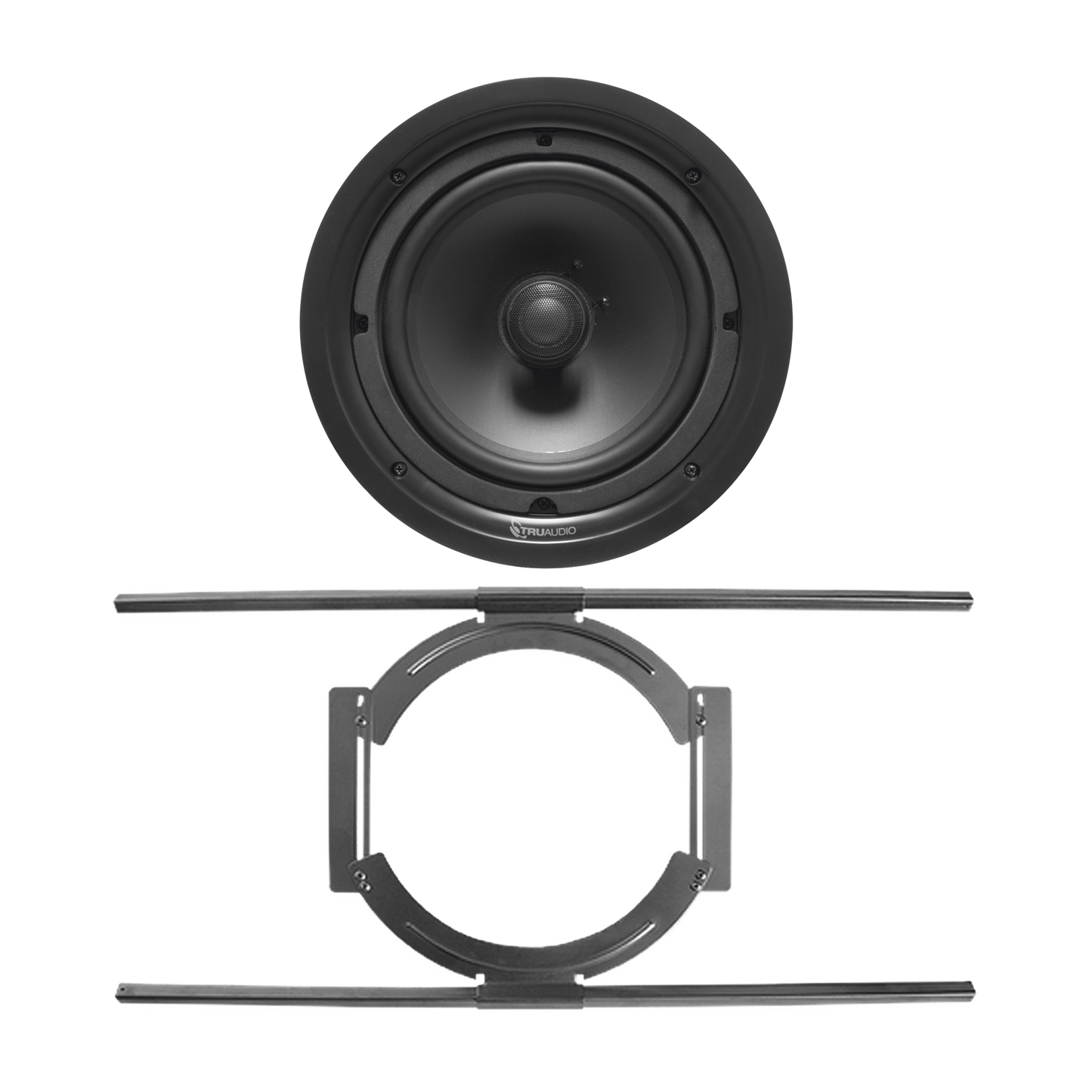 KIT de Bocina de Techo TruAudio de 8in PP8 con Soporte de Acero Rígido para Techos Suspendidos
