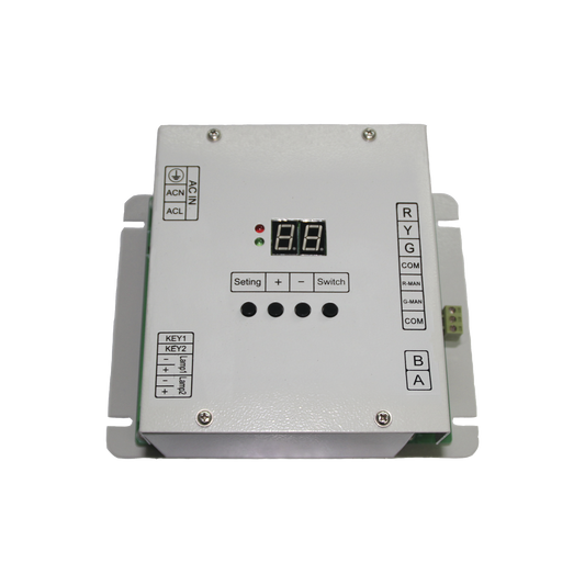 Controlador D / Tráfico P / Cruce Peatonal / 5 Salidas / Con Gabinete.
