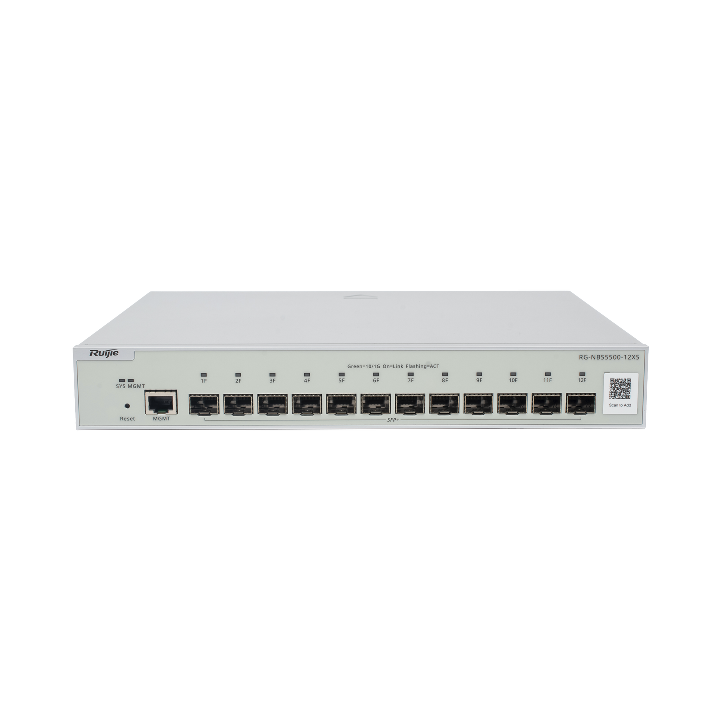 Switch Administrable Full Aggregation Capa 3, 12 Puertos SFP+ 10G y un Puerto MGMT