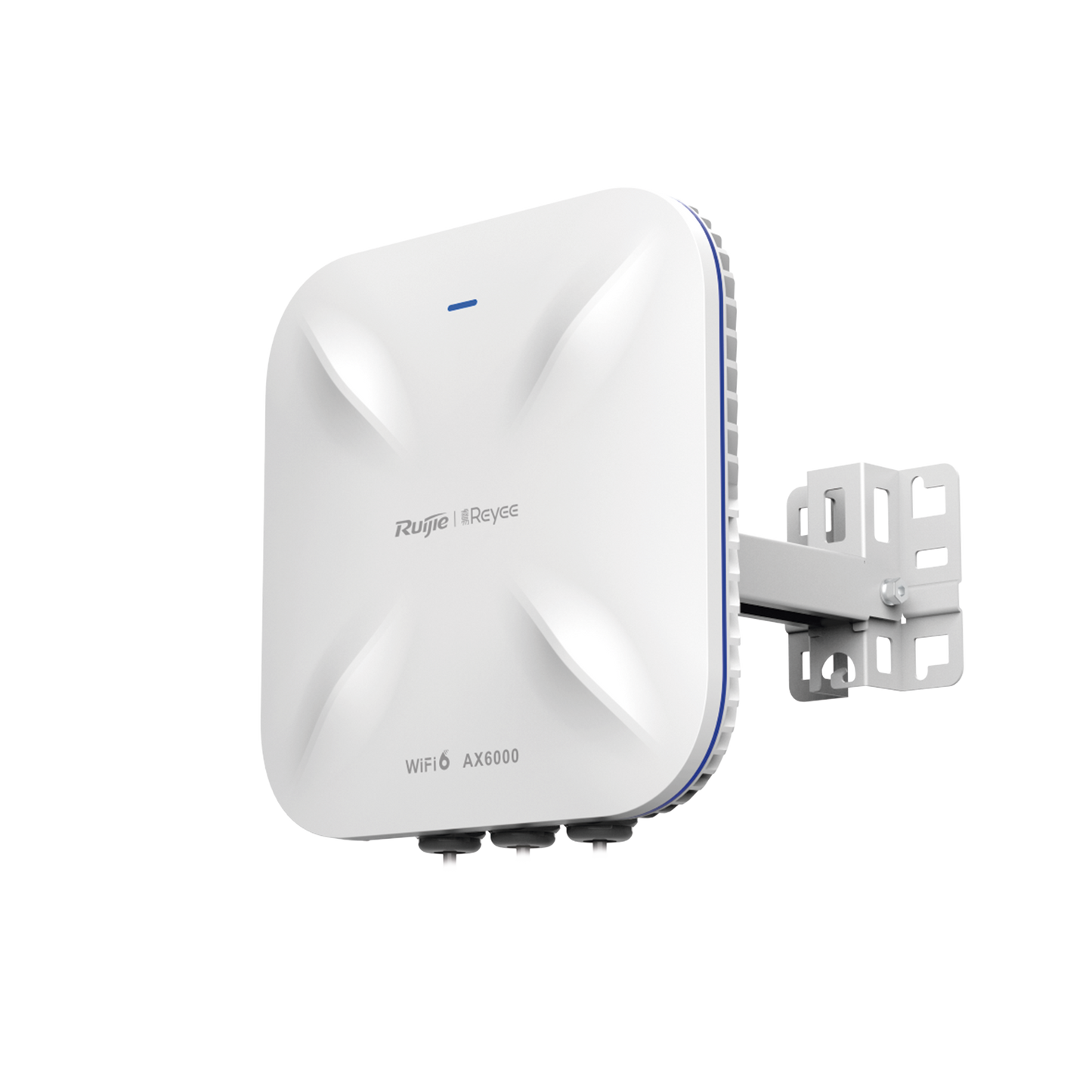 Punto de Acceso Mesh Wi-Fi 6 Industrial para Exterior Omnidireccional 5.95Gbps, MU-MIMO 4x4, 360°, Filtros Anti Interferencia y Auto Optimización con IA, puerto eth 2.5G y SFP