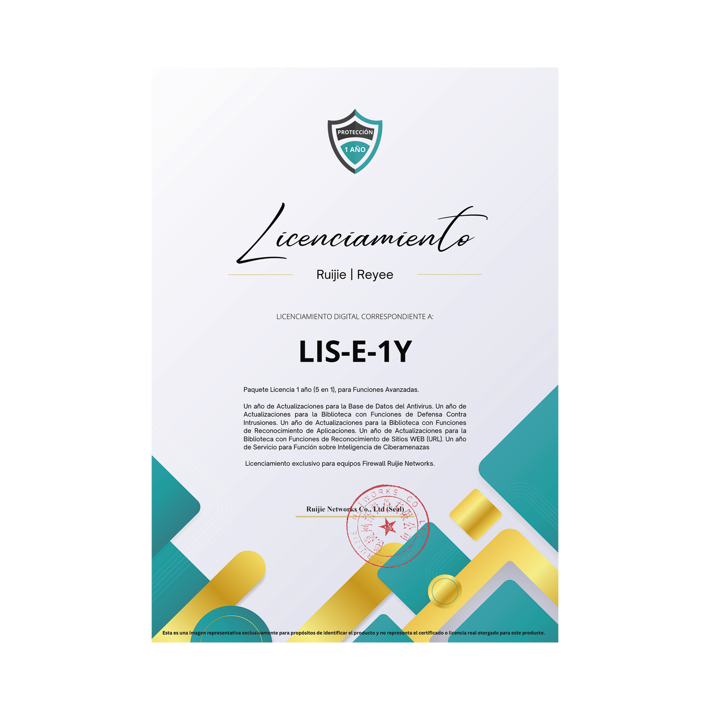 Paquete Licencia 1 año (5 en 1), para Funciones Avanzadas Firewall modelo Z3200 series