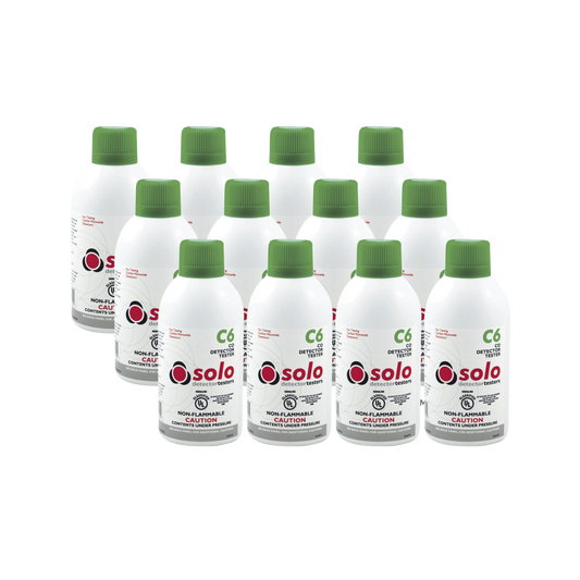 Paquete De 12 Latas De Gas Genuino De Monóxido De Carbono (CO) De Uso Manual o En Dispensadores SOLO-330/SOLO-332