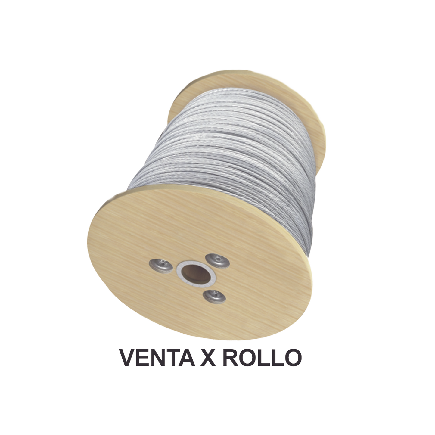 Cable Retenida de 3/8", Resistencia 4900 Kg, 7 Hilos (Carrete de 2000 metros).