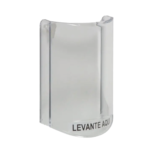 Cubierta Protectora De Policarbonato, Súper Resistente, Sin Sonido, Texto En Español, Para Botones Multiusos De STI