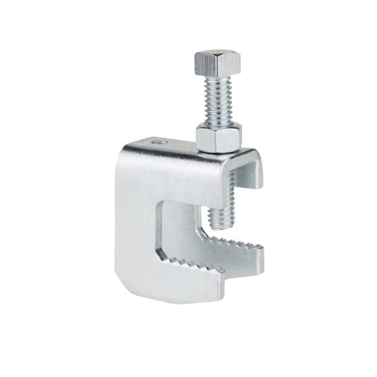 Mordaza de Acero Fija barras de 1 1/4", para varilla roscada de 3/8".