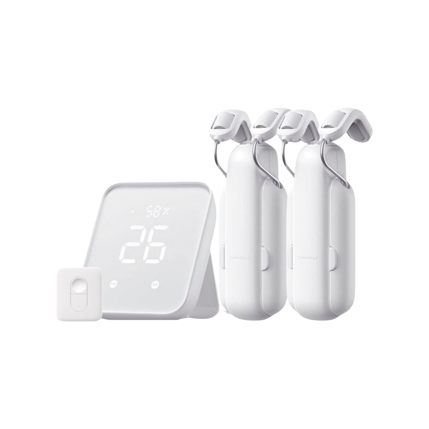 KIT Controlador HUB principal para dispositivos SwitchBot, Señal Wifi y BLUETOOTH, incluye 2 motores cortinas y 1 control remoto