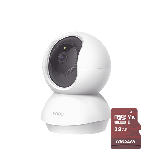 Kit de Cámara IP Wi-Fi / Incluye 1 Pieza Modelo TAPOC200 / 2 Megapixel / Utiliza La App Tapo / 1 Memoria Micro SD Hiksemi Modelo HS-TF-E1/32G