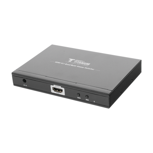 MATRICIAL DE VIDEO HDMI 4X1 (Divisor) / 4 Entradas a 1 Salida HDMI / 1080p @ 60Hz / Diferentes modos de Display / Pantalla completa, Modo Dual, Modo Quad / Conmutación por Botón o Control Remoto / Botón de Control de audio.