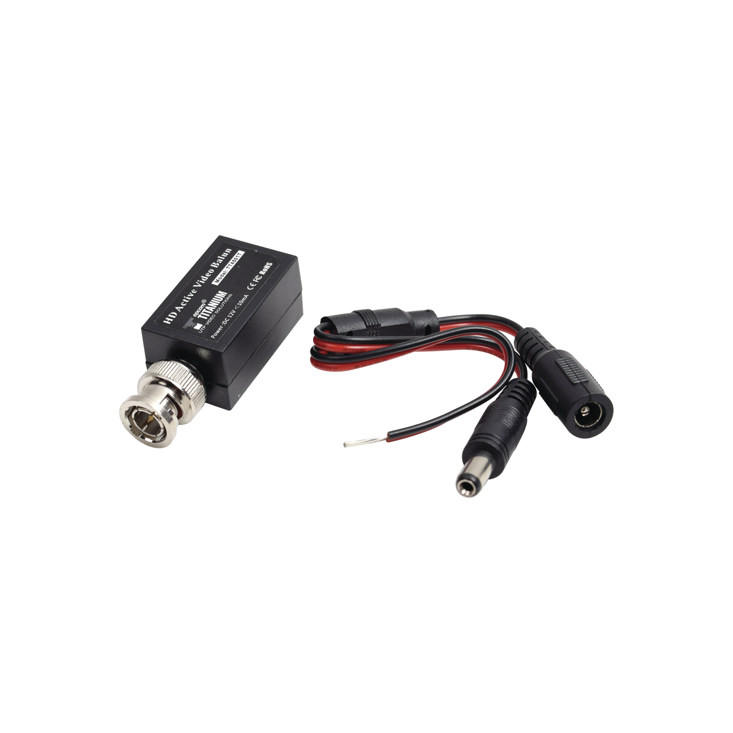 (TRANSCEPTOR) TRANSMISOR DE VIDEO ACTIVO DE LARGO ALCANCE / 400 Metros con RECEPTOR ACTIVO TT4501R / Resolución 2 MP / Compatible con cámaras HD-TVI/CVI/AHD/CVBS / Protección Interconstruida contra sobretensión.