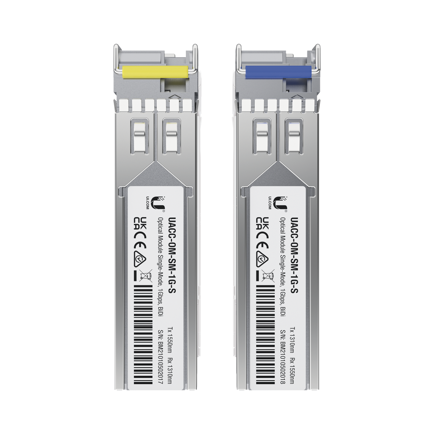UFiber Módulo SFP, transceptor MiniGibic MonoModo 1.25 Gbps, distancia 3km, Simplex, un conector LC, incluye 2 tranceptores