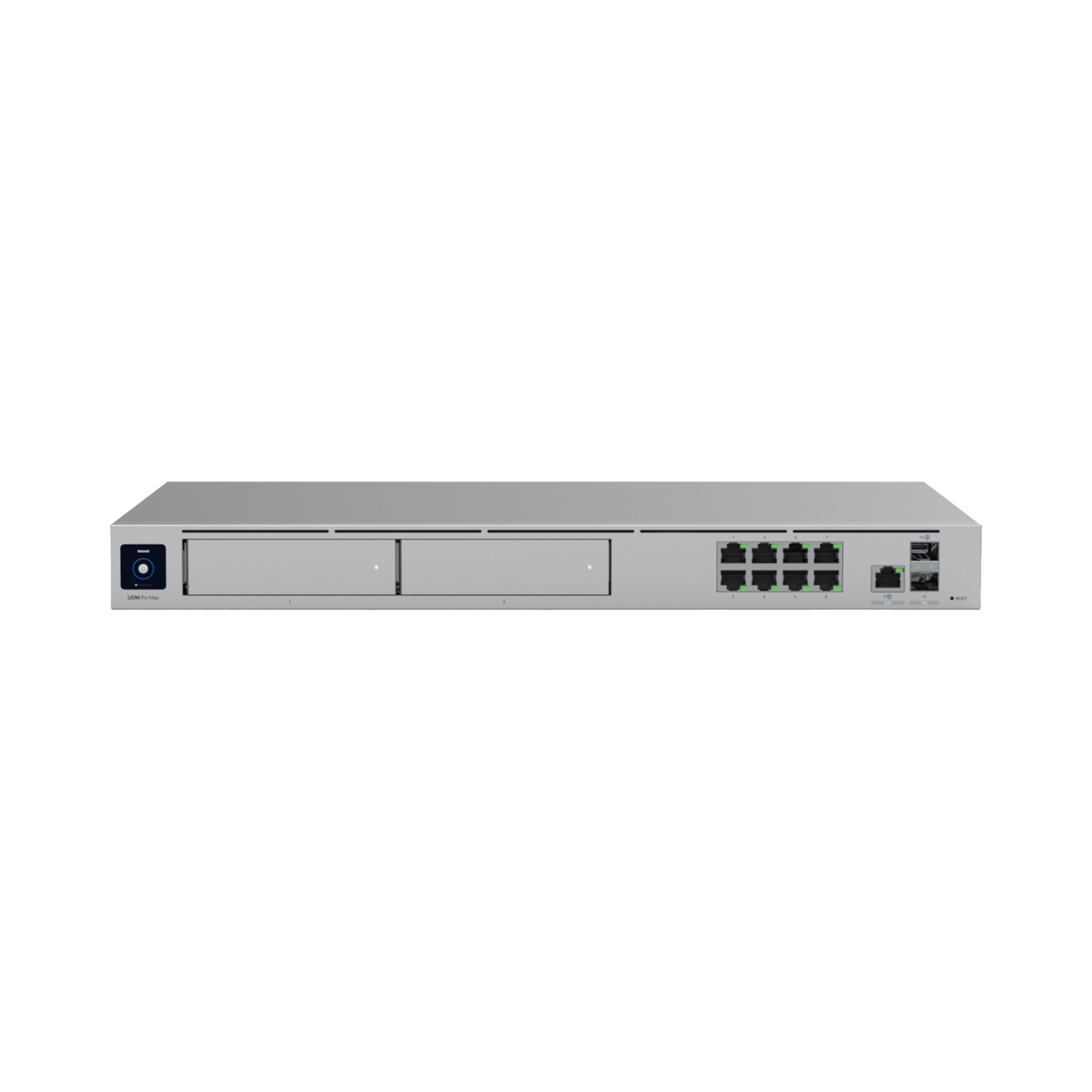 UniFi Cloud Gateway: Dream Machine PRO MAX. Administra hasta 150 dispositivos UniFi y 2000 clientes/todas las aplicaciones UniFi/5 Gbps de ruteo con IDS/IPS, 2 bahías 3.5", 128 GB SSD internos, Fail Over, balanceo de cargas, VPN/SD-WAN