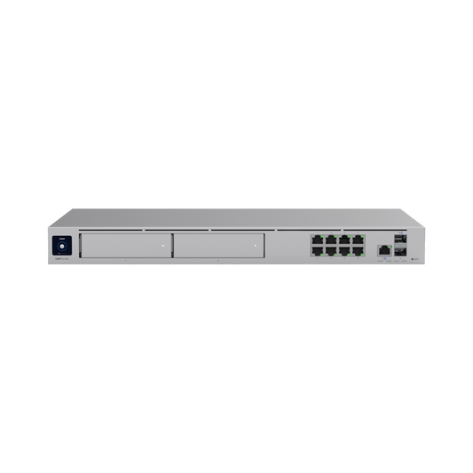 UniFi Cloud Gateway: Dream Machine PRO MAX. Administra hasta 150 dispositivos UniFi y 2000 clientes/todas las aplicaciones UniFi/5 Gbps de ruteo con IDS/IPS, 2 bahías 3.5", 128 GB SSD internos, Fail Over, balanceo de cargas, VPN/SD-WAN