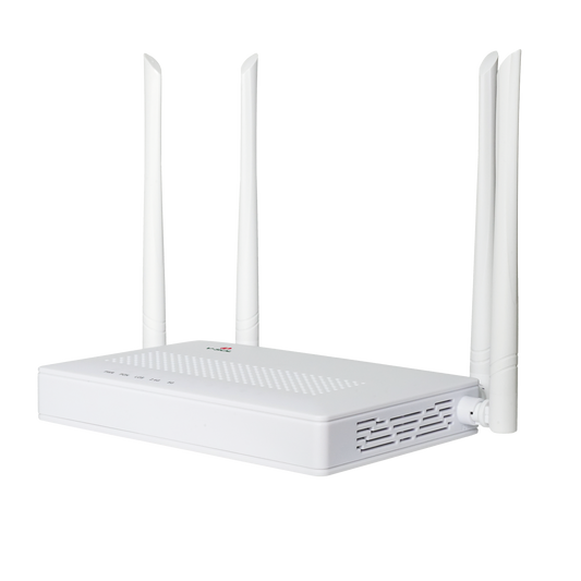 ONU Dual GPON/EPON / Wi-Fi Doble Banda 2.4 y 5 GHz / Soporta MESH / 2 puertos LAN Gigabit LAN