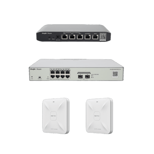 Solución Completa de Red para hasta 100 Clientes y hasta 2 servicios de Internet., Ideal para Iniciar un Proyecto de Hotelería u Oficina