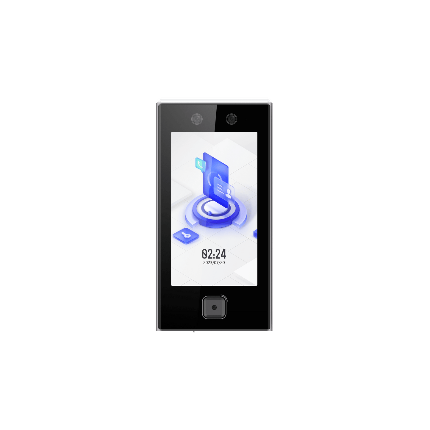 Terminal Facial Min Moe WiFi / Lector de QRs Físico de Alta Velocidad / 6,000 Rostros / Pantalla 7" / Administrable en la Nube con Hik-Connect 6 / Exterior IP65 / LED Rojo/Verde Indicador de Acceso / SIP Estandar / HIK-IA