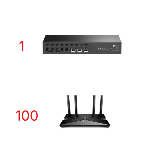 Kit para ISP´s / OLT DS-P7001-01 con Paquete de 100 ONU´s Modelo XX230V.