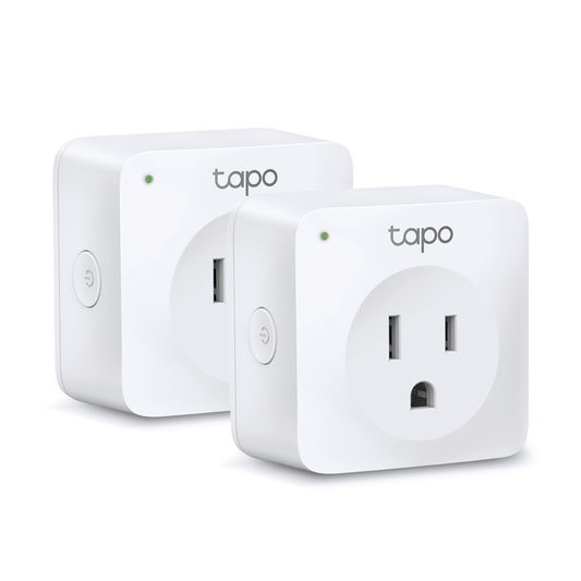 Mini tomacorriente inteligente Wi-Fi, 100 - 120V~, 50/60Hz, 15.0A, compatible con Amazon Alexa y Google Assistant, color blanco.